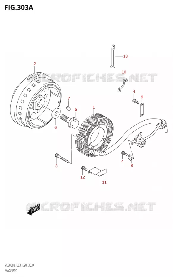 IGNITION Suzuki MOTO 800 BOULEVARD 2018  VL800 2018 L8 (E28)