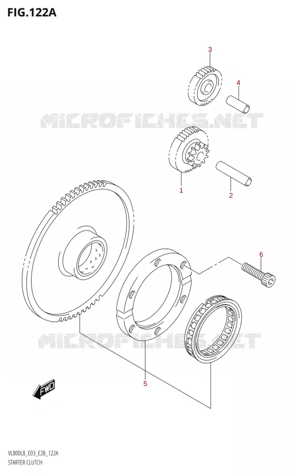 STARTER MOTOR CLUTCH Suzuki MOTO 800 BOULEVARD 2018  VL800 2018 L8 (E28)