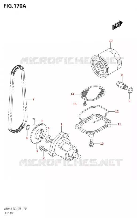 OIL PUMP Suzuki MOTO 800 BOULEVARD 2019  VL800 2019 L9 (E28)