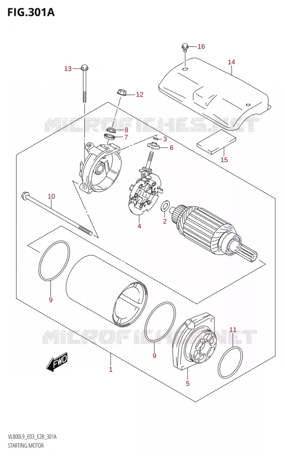STARTER MOTOR Suzuki MOTO 800 BOULEVARD 2019  VL800 2019 L9 (E28)