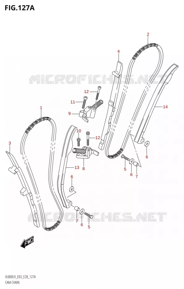 TIMING Suzuki MOTO 800 BOULEVARD 2019  VL800 2019 L9 (E28)