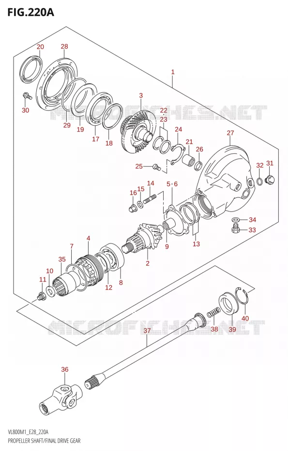 DRIVESHAFT Suzuki MOTO 800 BOULEVARD 2021  VL800 2021 M1 (E28)