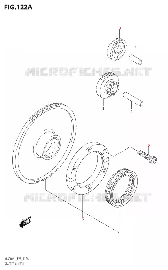 STARTER MOTOR CLUTCH Suzuki MOTO 800 BOULEVARD 2021  VL800 2021 M1 (E28)