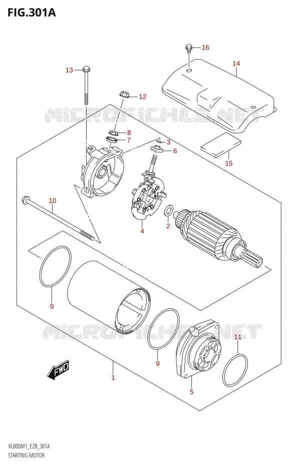 STARTER MOTOR Suzuki MOTO 800 BOULEVARD 2021  VL800 2021 M1 (E28)