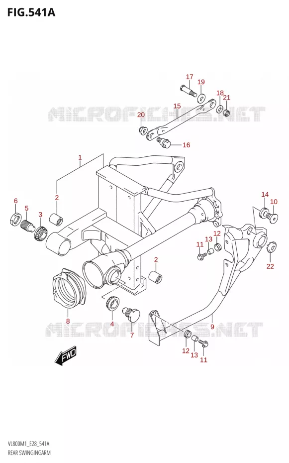 SWINGARM Suzuki MOTO 800 BOULEVARD 2021  VL800 2021 M1 (E28)
