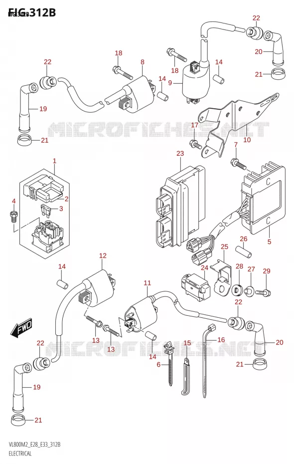 ELECTRICAL Suzuki MOTO 800 BOULEVARD 2022  VL800 2022 M2 (E28)