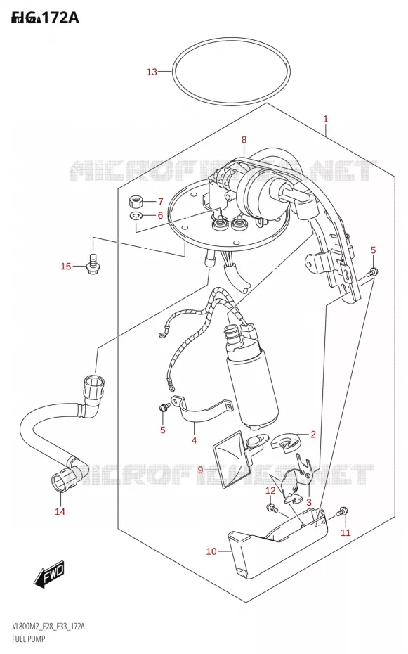 FUEL PUMP Suzuki MOTO 800 BOULEVARD 2022  VL800 2022 M2 (E28)
