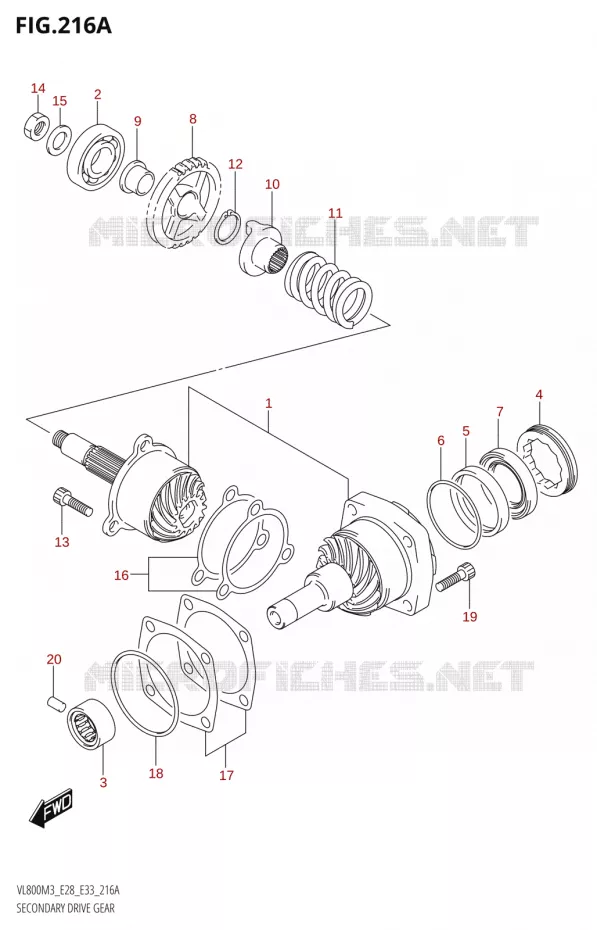 DRIVESHAFT Suzuki MOTO 800 BOULEVARD 2023  VL800 2023 M3 (E28)
