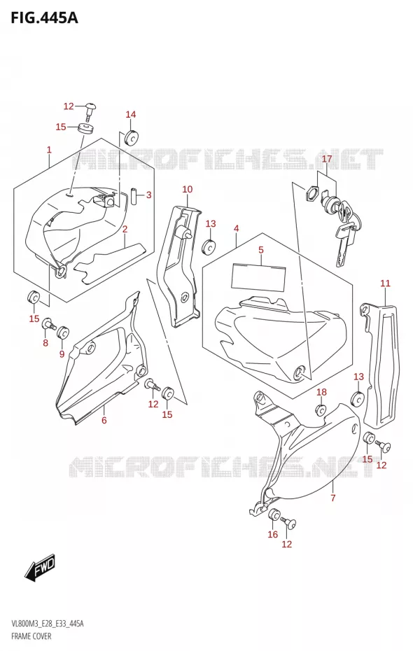 FAIRING (VL800) Suzuki MOTO 800 BOULEVARD 2023  VL800 2023 M3 (E28)