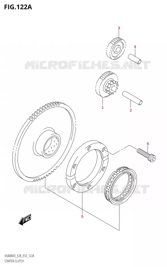 STARTER MOTOR CLUTCH Suzuki MOTO 800 BOULEVARD 2023  VL800 2023 M3 (E28)