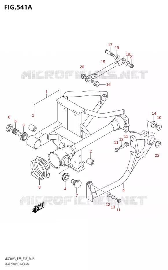 SWINGARM Suzuki MOTO 800 BOULEVARD 2023  VL800 2023 M3 (E28)