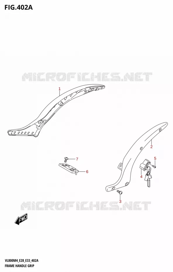 FRAME HANDLE GRIP Suzuki MOTO 800 BOULEVARD 2024  VL800 2024 M4 (E28)