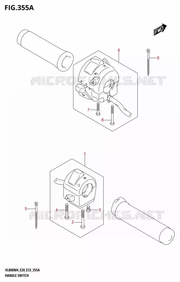 SWITCHES Suzuki MOTO 800 BOULEVARD 2024  VL800 2024 M4 (E28)