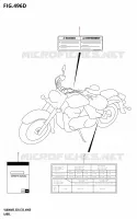 LABEL (VL800:E28) for Suzuki BOULEVARD 800 2025
