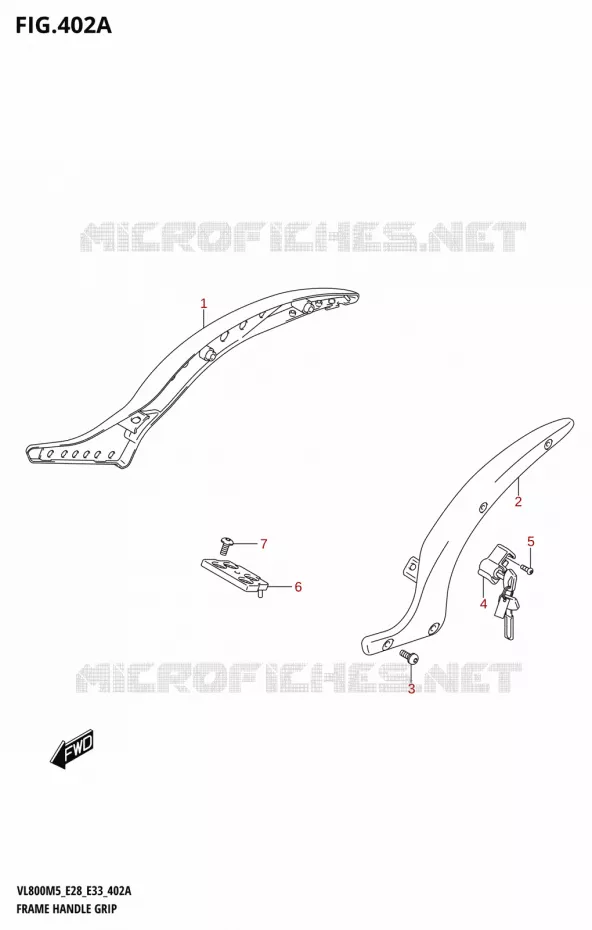 FRAME HANDLE GRIP Suzuki MOTO 800 BOULEVARD 2025  VL800 2025 M5 (E28)