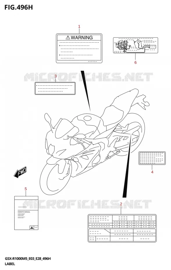 LABEL (E33) Suzuki MOTO 1000 GSX-R 2025  GSX-R1000A 2025 M5 (E28)