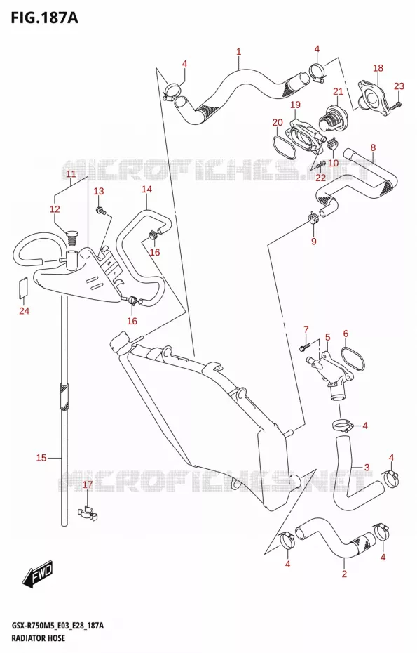 RADIATOR HOSE - EXPANSION TANK Suzuki MOTO 750 GSX-R 2025  GSX-R750 2025 M5 (E28)