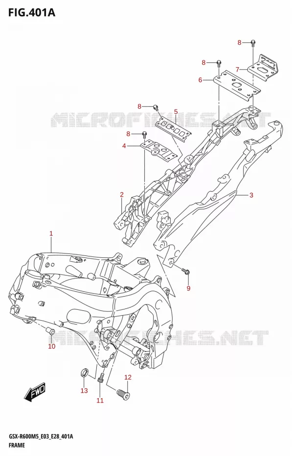 FRAME Suzuki MOTO 600 GSX-R 2025  GSX-R600 2025 M5 (E28)