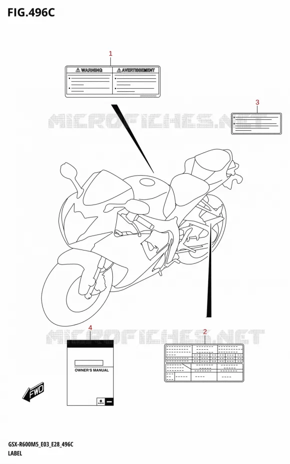 LABEL (E28) Suzuki MOTO 600 GSX-R 2025  GSX-R600 2025 M5 (E28)