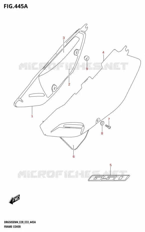 FAIRING Suzuki MOTO 650 DR 2024  DR650SE 2024 M4 (E28)