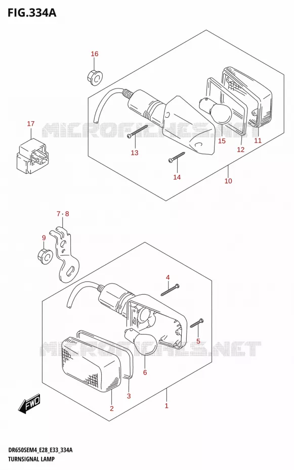 INDICATORS Suzuki MOTO 650 DR 2024  DR650SE 2024 M4 (E28)