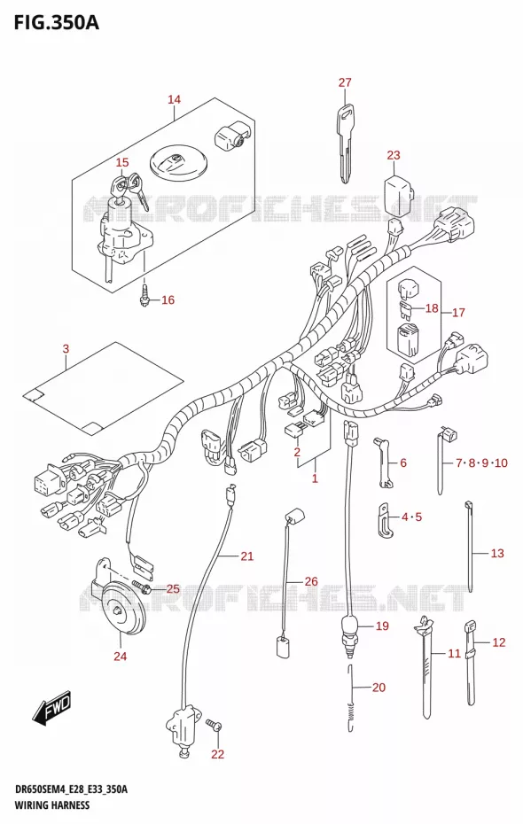 WIRING HARNESS Suzuki MOTO 650 DR 2024  DR650SE 2024 M4 (E28)