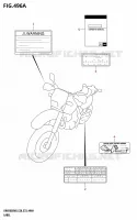 LABEL (E33) for Suzuki DR 650 2025
