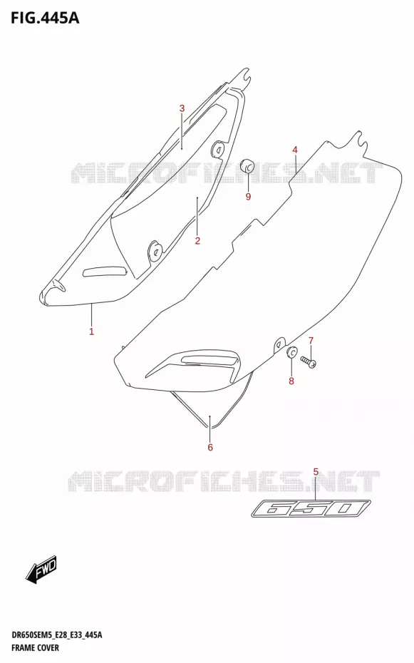 FAIRING Suzuki MOTO 650 DR 2025  DR650SE 2025 M5 (E28)