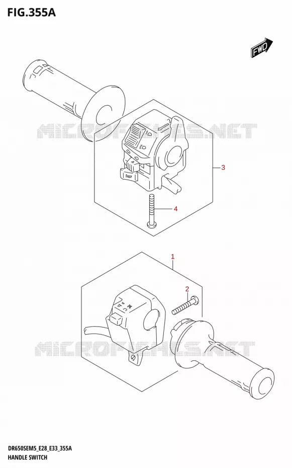 SWITCHES Suzuki MOTO 650 DR 2025  DR650SE 2025 M5 (E28)
