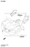 FRONT FENDER (LT F400F:P03) for Suzuki KINGQUAD 400 2024