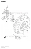 FRONT WHEEL for Suzuki KINGQUAD 400 2024