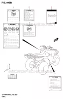 LABEL (LT F400F:P28) for Suzuki KINGQUAD 400 2024