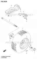 LEFT HAND REAR WHEEL for Suzuki KINGQUAD 400 2024