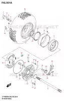 RIGHT HAND REAR WHEEL for Suzuki KINGQUAD 400 2024
