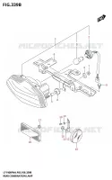 TAIL LIGHT for Suzuki KINGQUAD 400 2024