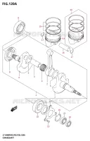 CRANKSHAFT for Suzuki KINGQUAD 400 2025