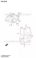 HEADLAMP HOUSING (P03) for Suzuki KINGQUAD 400 2025