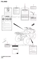 LABEL (P03) for Suzuki KINGQUAD 400 2025
