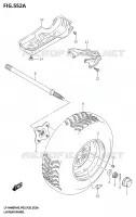 LEFT HAND REAR WHEEL (LT A400F) for Suzuki KINGQUAD 400 2025