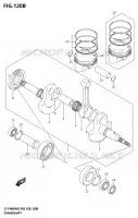 CRANKSHAFT for Suzuki KINGQUAD 400 2025