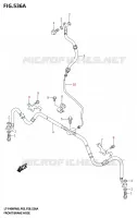 FRONT BRAKE HOSE for Suzuki KINGQUAD 400 2025