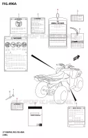 LABEL (P03) for Suzuki KINGQUAD 400 2025