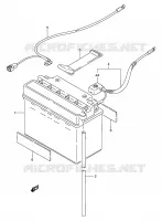 BATTERY for Suzuki KINGQUAD 250 1996