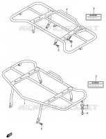 CARRIER for Suzuki KINGQUAD 700 2005