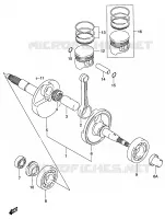 CRANKSHAFT for Suzuki OZARK 160 2003