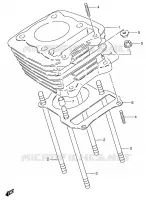 CYLINDER for Suzuki OZARK 160 2003