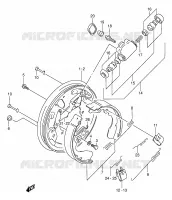 FRONT WHEEL BRAKE for Suzuki KINGQUAD 250 1996