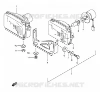 HEADLIGHT for Suzuki KINGQUAD 250 1996