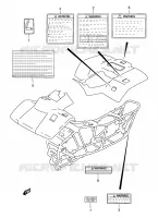 LABEL for Suzuki KINGQUAD 250 1996