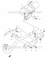 MUFFLER for Suzuki KINGQUAD 250 1996